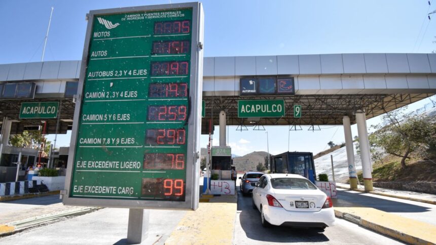 Capufe eleva tarifas de casetas hasta 4.6% en autopistas clave