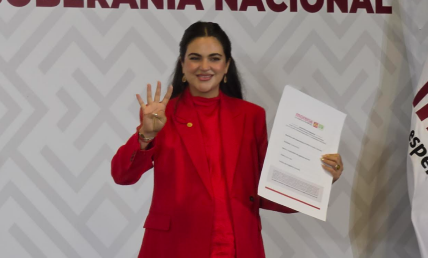 Andrea Chávez se registra como candidata de Morena en Chihuahua