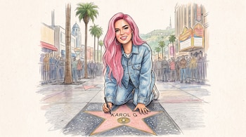 Karol G recibirá estrella en el Paseo de la Fama de Hollywood