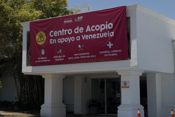 DIF Sonora abre centro de acopio para ayuda a Venezuela