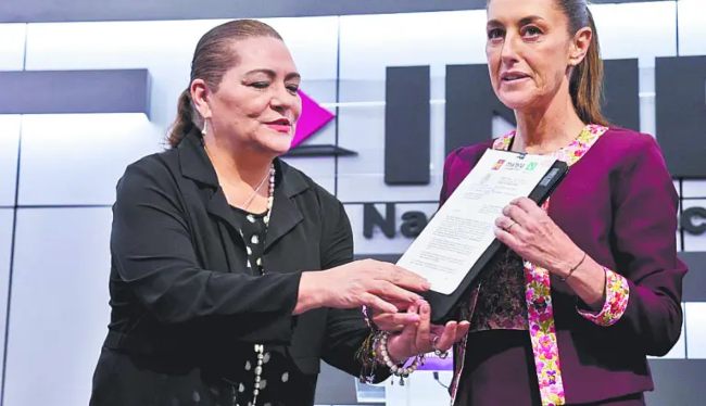 Sheinbaum exige auditoría al INE tras renuncia de Taddei