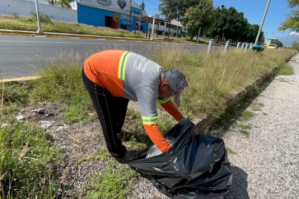 San Pedro Cholula limpia y rehabilita cruce peatonal en Forjadores