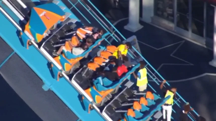 Accidente en montaña rusa Goliath de Six Flags deja un muerto