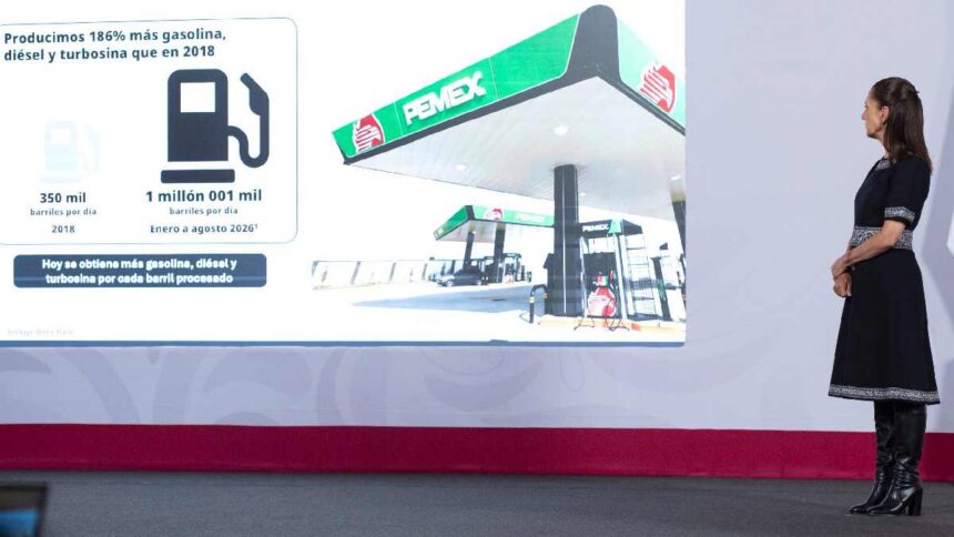 Sheinbaum recupera 48 mil mdp por combate al huachicol en 2026